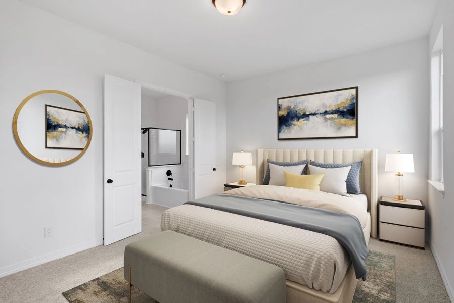 Furnished interior view inside a new home in Ashland, Angleton (Image 7).