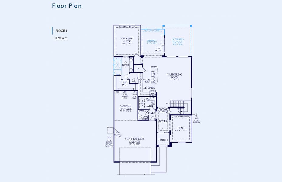 2D floor plan layout of this home in Parkside at Anthem at Merrill Ranch, Florence, AZ (Image 4). 2D floor plan layout of this home in Parkside at Anthem at Merrill Ranch, Florence, AZ (Image 4).