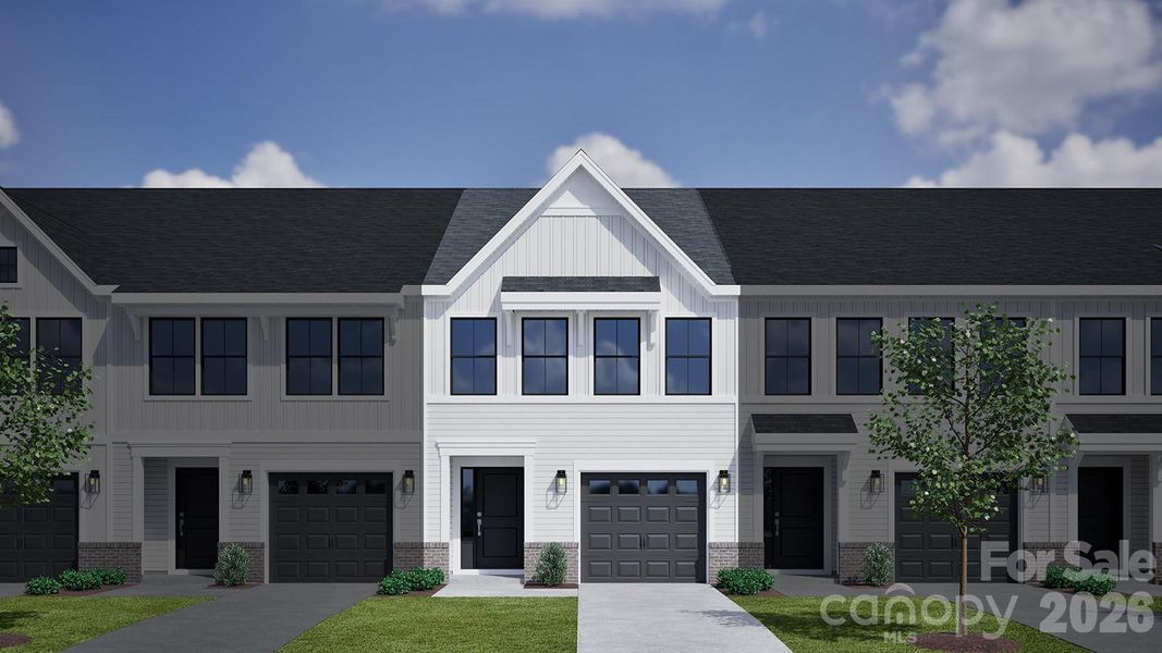 Rendering for Homesite 95 - Dahlia B (home will be an end-unit) Rendering for Homesite 95 - Dahlia B (home will be an end-unit)