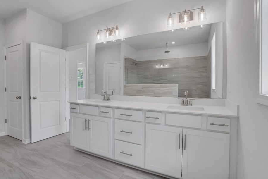 Furnished interior view inside a new home in Towne Village at Suwanee Dam, Sugar Hill (Image 8).