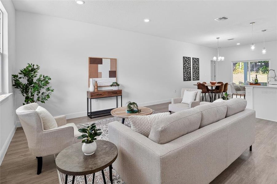 Furnished interior view inside a new home in , Citrus Springs (Image 5).