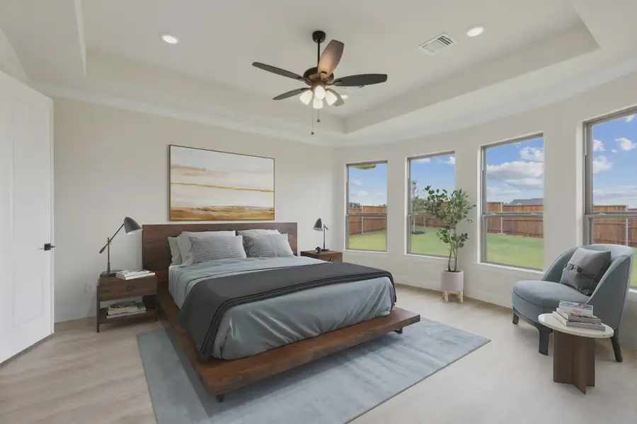 Representative furnished interior of a home built from the Vienna II by Chesmar Homes in The Vines, Haslet (Image 8). Representative furnished interior of a home built from the Vienna II by Chesmar Homes in The Vines, Haslet (Image 8).