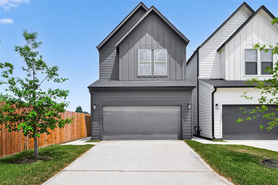 Front exterior of a new home in , Houston, TX, highlighting curb appeal (Image 24).