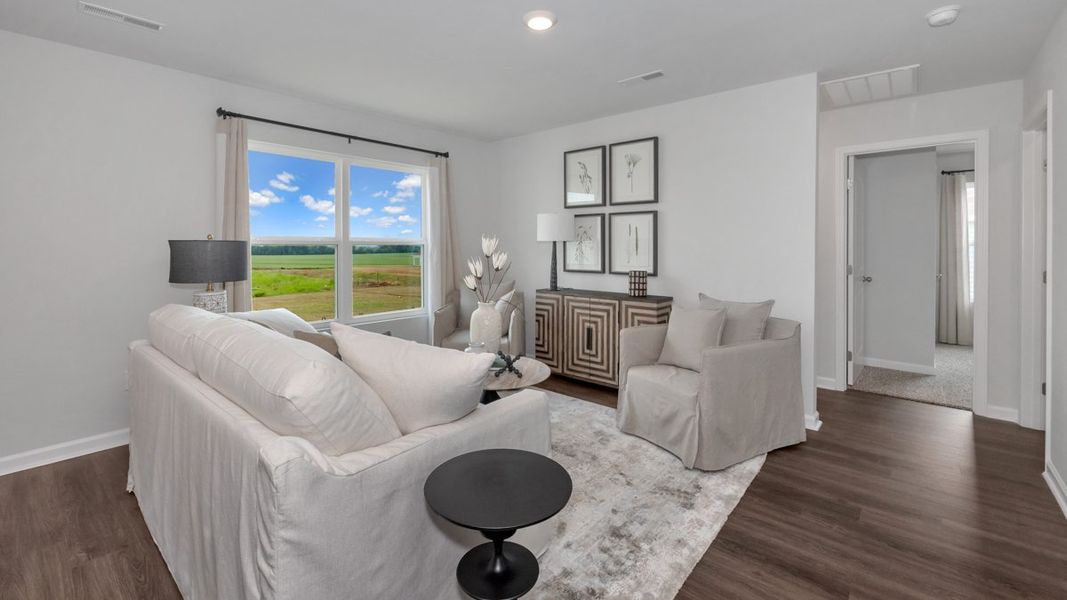 Representative furnished interior of a home built from the Aldridge by D.R. Horton in Bailey Park, Fayetteville (Image 16).