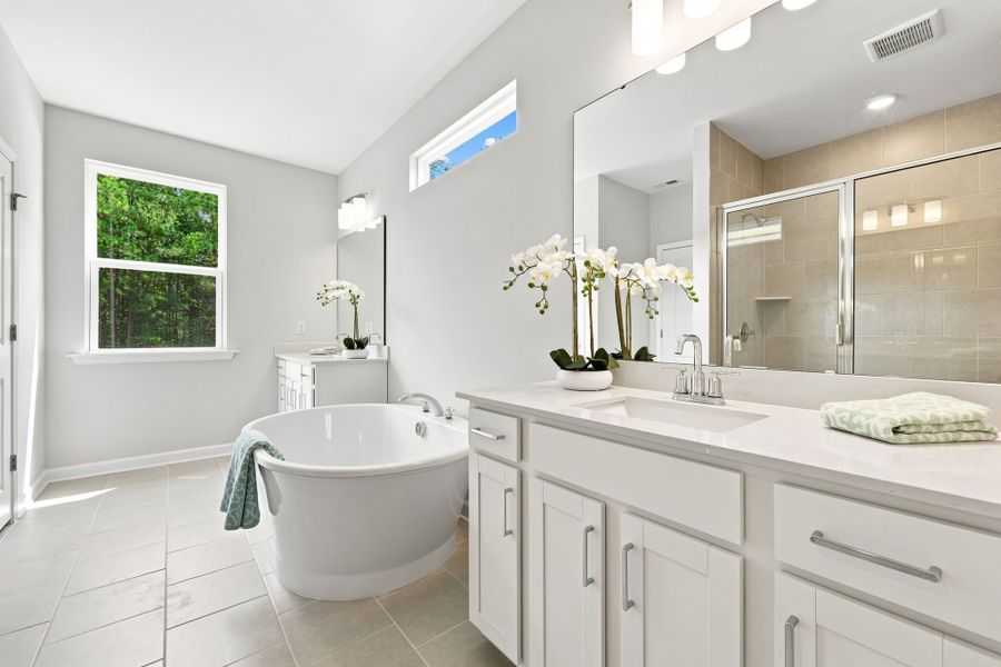 Representative furnished interior of a home built from the The Jordan A by Davidson Homes LLC in Forestville Yard, Knightdale (Image 31). Representative furnished interior of a home built from the The Jordan A by Davidson Homes LLC in Forestville Yard, Knightdale (Image 31).