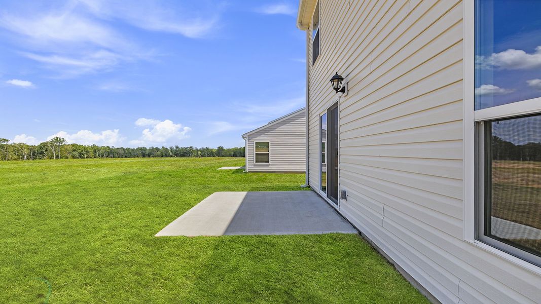 Exterior details and patio area of a home in Cedar Gap, Fountain Inn (Image 20).