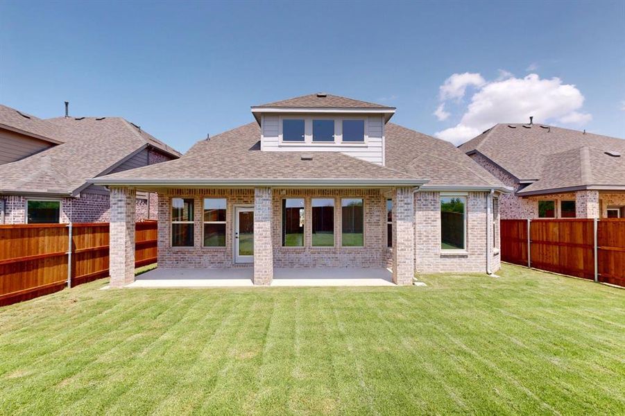 Front exterior of a new home in Lilybrooke at Legacy Hills, Celina, TX, highlighting curb appeal (Image 20). Front exterior of a new home in Lilybrooke at Legacy Hills, Celina, TX, highlighting curb appeal (Image 20).