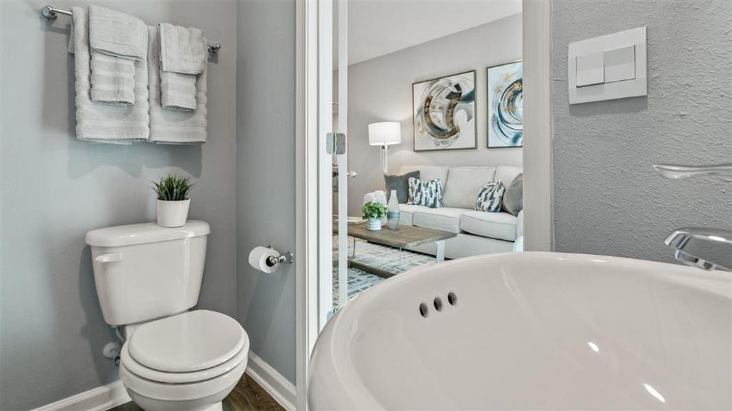 Furnished interior view inside a new home in Stokes Landing, St. Augustine (Image 9).
