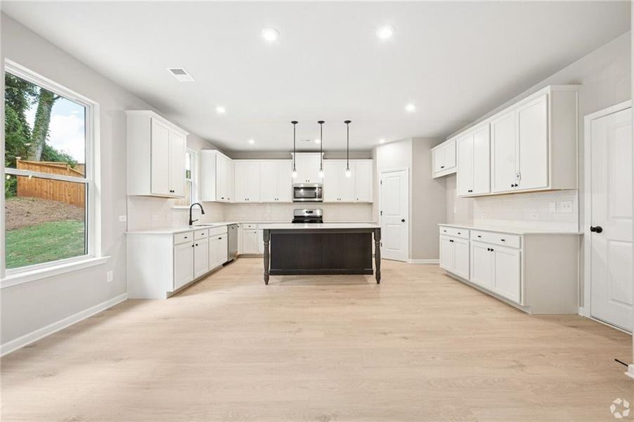 Furnished interior view inside a new home in The Overlook at Factory Shoals, Mableton (Image 11).