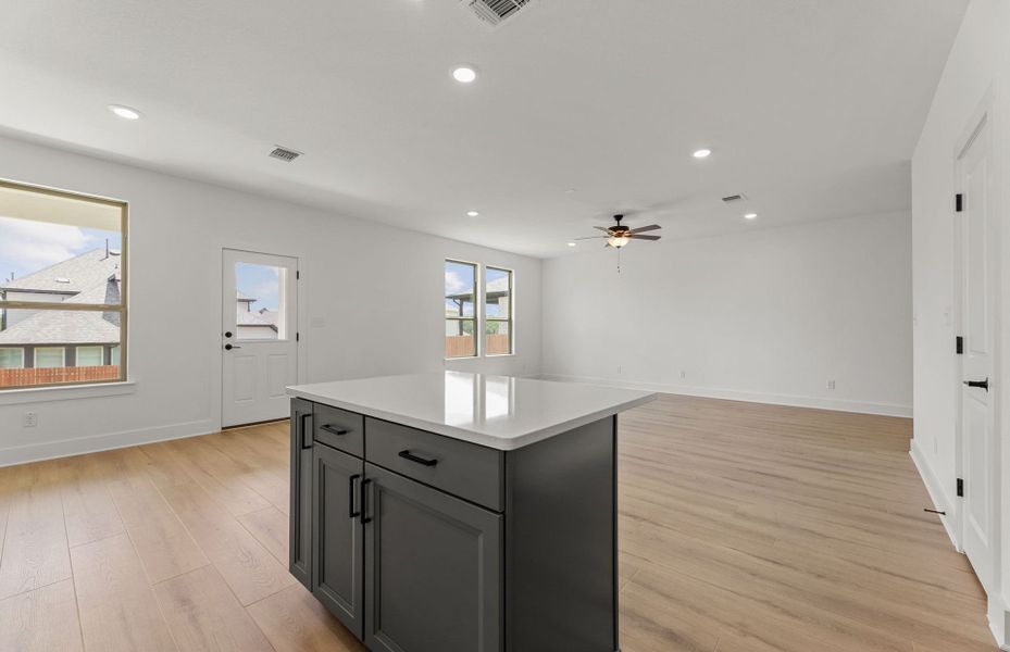 Furnished interior view inside a new home in Saddleback at Santa Rita Ranch, Liberty Hill (Image 9). Furnished interior view inside a new home in Saddleback at Santa Rita Ranch, Liberty Hill (Image 9).