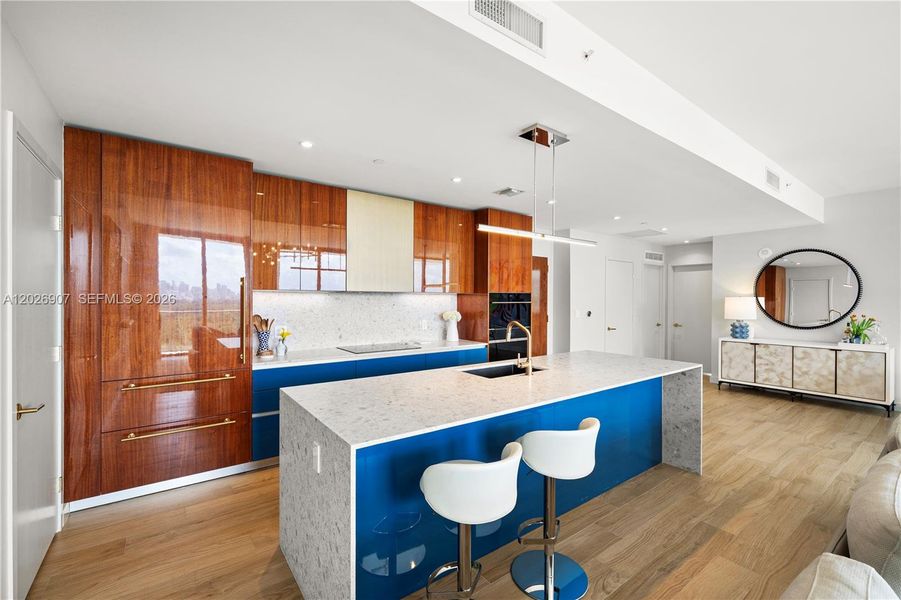 Furnished interior view inside a new home in , Miami (Image 16).