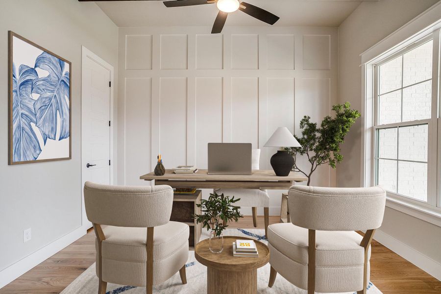 Representative furnished interior of a home built from the The Beaumont by Kenmark Homes in Aledo Heights - Aledo ISD, Aledo (Image 9).