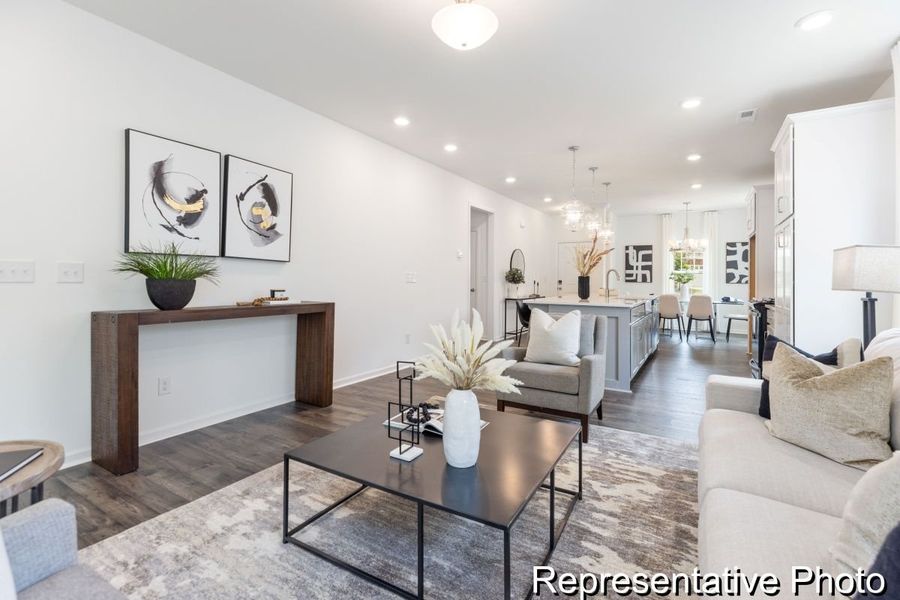 Furnished interior view inside a new home in River Rock, Winston-Salem (Image 11).