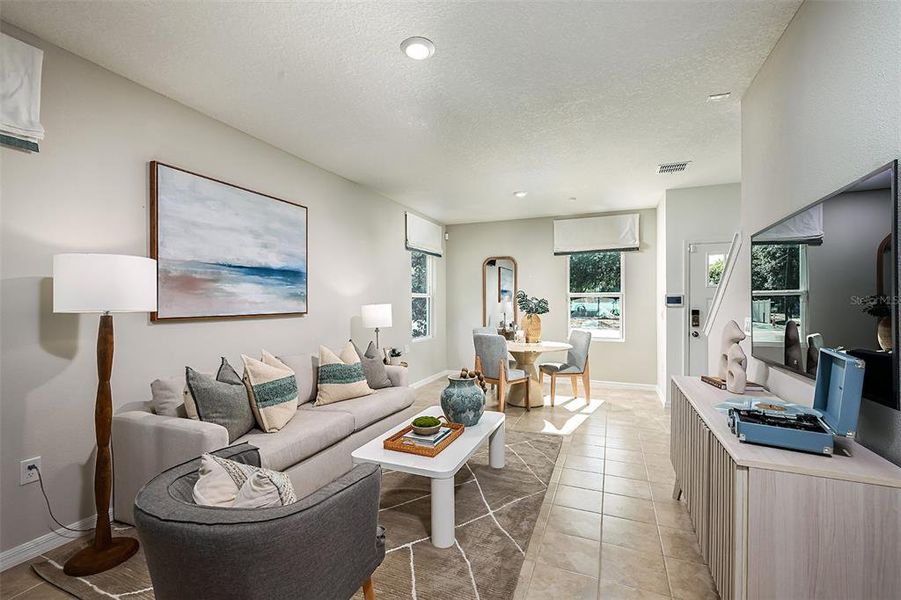 Furnished interior view inside a new home in Westview Community Group Page, Kissimmee (Image 5).