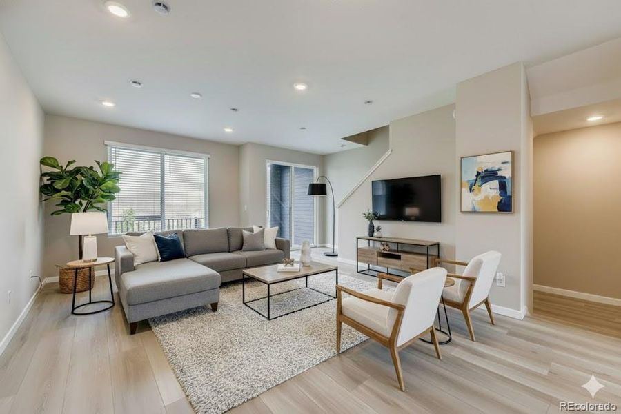 Staged living from actual home