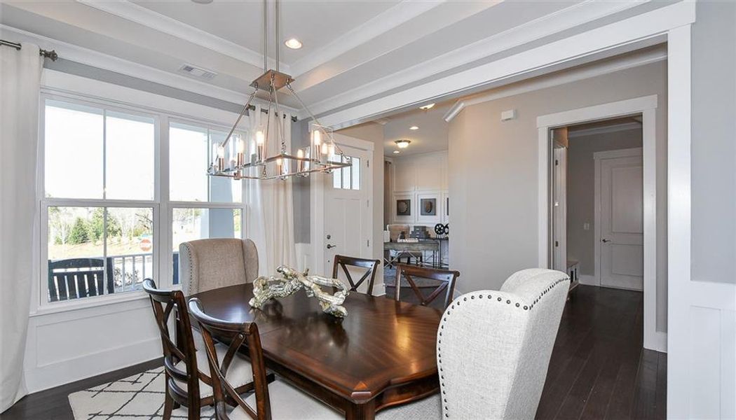 Furnished interior view inside a new home in Traditions of Braselton, Jefferson (Image 9).