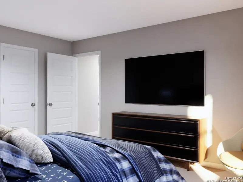 Furnished interior view inside a new home in Hunters Ranch, San Antonio (Image 5). Furnished interior view inside a new home in Hunters Ranch, San Antonio (Image 5).