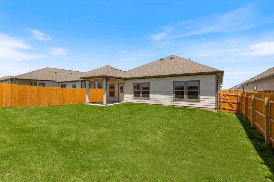 Rear of Home and Private Backyard Rear of Home and Private Backyard