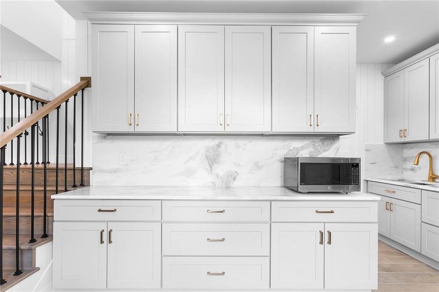 Furnished interior view inside a new home in , Canton (Image 40).