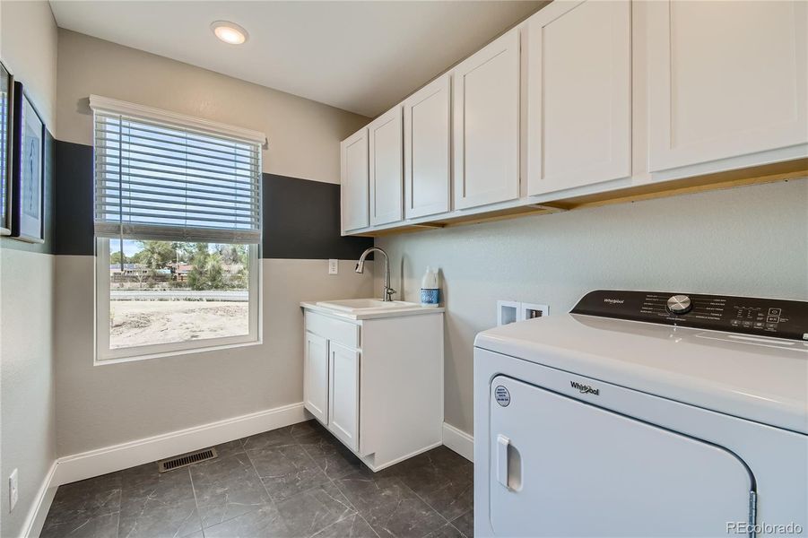 Generous Sized Upstairs Laundry-WASHER AND DRYER INCLUDED! (CABINETS NOT INCLUDED)-Photo of Model