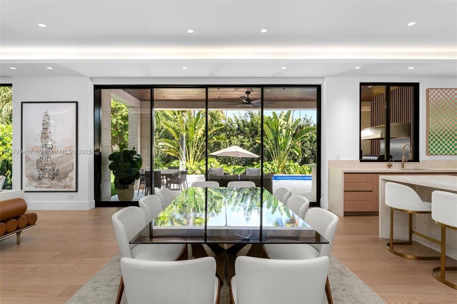 Furnished interior view inside a new home in , Miami (Image 55).