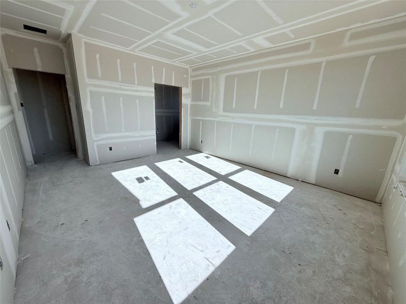 Primary bedroom with lake views 13x16