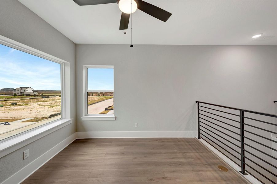 Spacious, unfurnished interior of a new home in Easthaven at Bridgeland Central - Horizon Collection, Cypress (Image 24).
