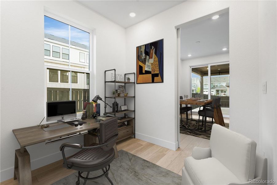 Furnished interior view inside a new home in Stargaze at Solstice, Littleton (Image 14).