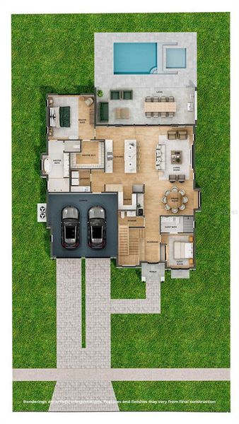 2D floor plan layout of this home in , Winter Park, FL (Image 3). 2D floor plan layout of this home in , Winter Park, FL (Image 3).