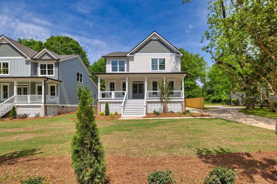 Front exterior of a new home in East Marable Street, Monroe, GA, highlighting curb appeal (Image 22).