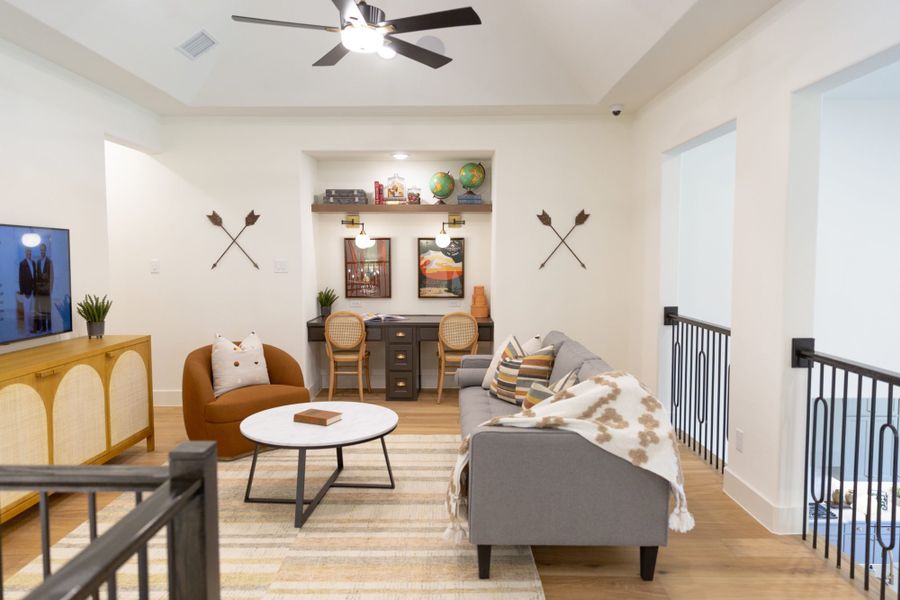 Representative furnished interior of a home built from the 5071 by Tradition Homes in Lakewood at Brookhollow – 60′ Lots, Prosper (Image 12).