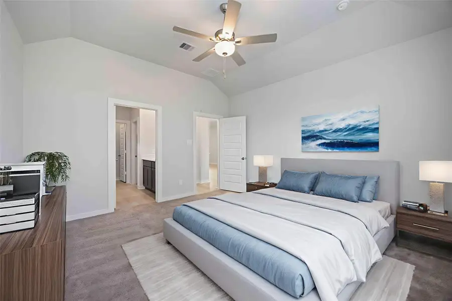 Furnished interior view inside a new home in Bluestem, Brookshire (Image 2).