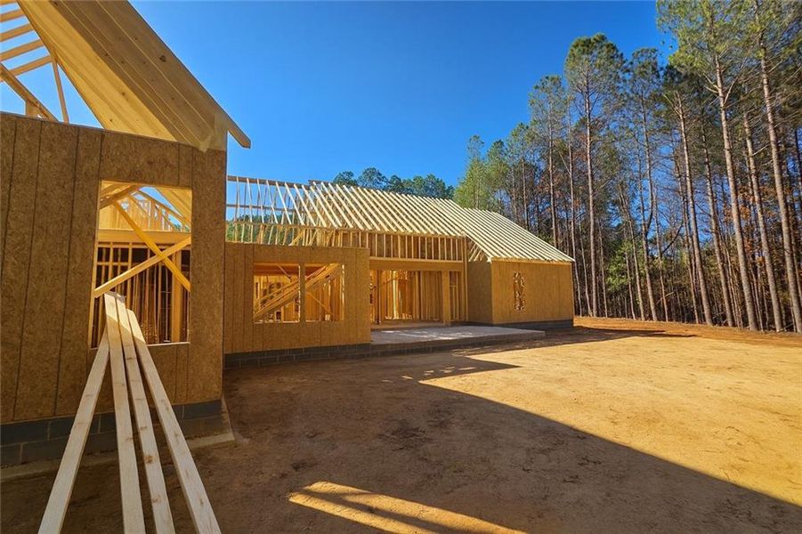 In-progress construction of a new home in , Acworth, GA (Image 79).