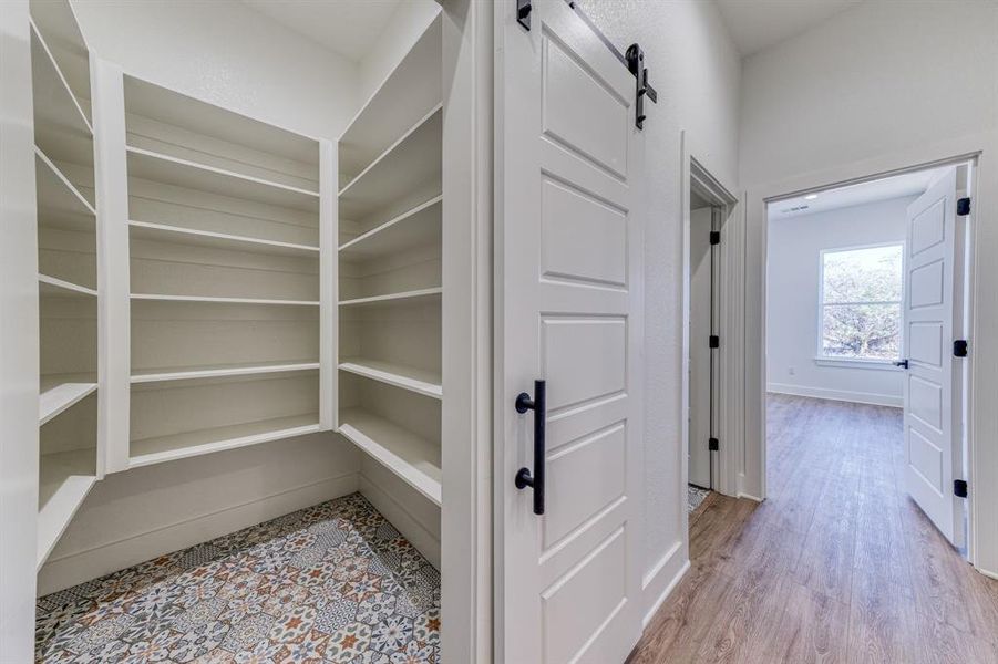 Walk in pantry big enough to fit all those small appliances!