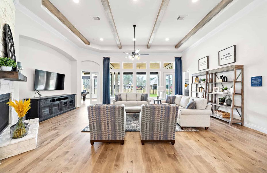 Furnished interior view inside a new home in Artavia 70′, Conroe (Image 23).