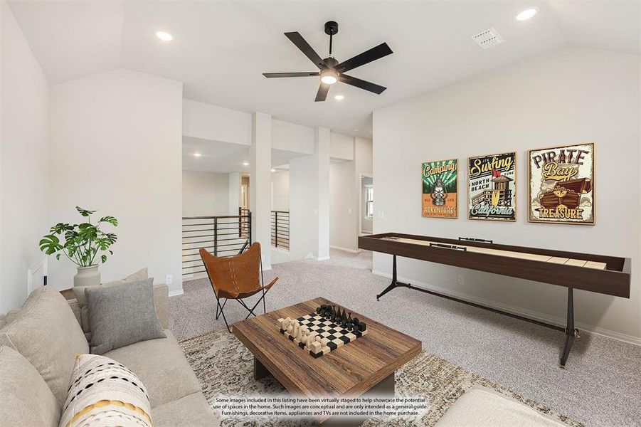 Furnished interior view inside a new home in Villages of Walnut Grove, Midlothian (Image 14). Furnished interior view inside a new home in Villages of Walnut Grove, Midlothian (Image 14).