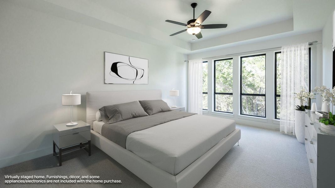 Furnished interior view inside a new home in Parkside on the River, Georgetown (Image 6).