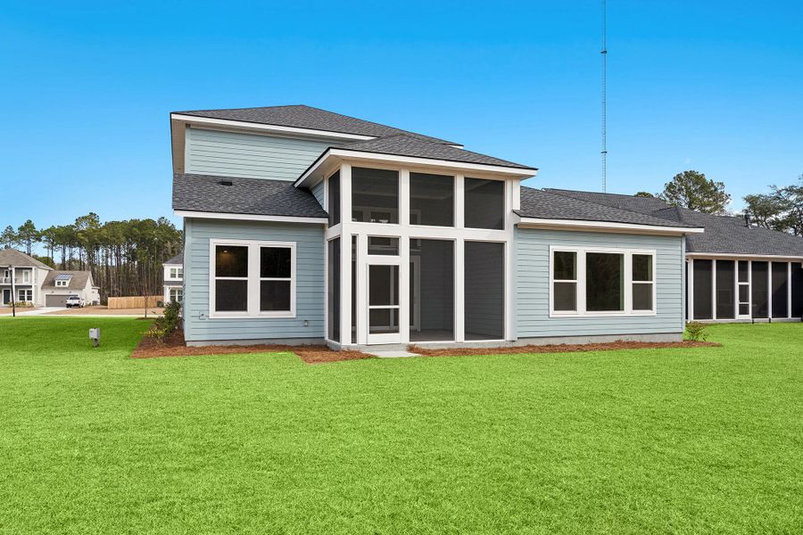 Exterior details and patio area of a home in Hidden Ponds Reserve, Awendaw (Image 3).