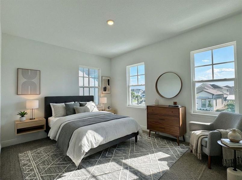 Furnished interior view inside a new home in , Orlando (Image 9).