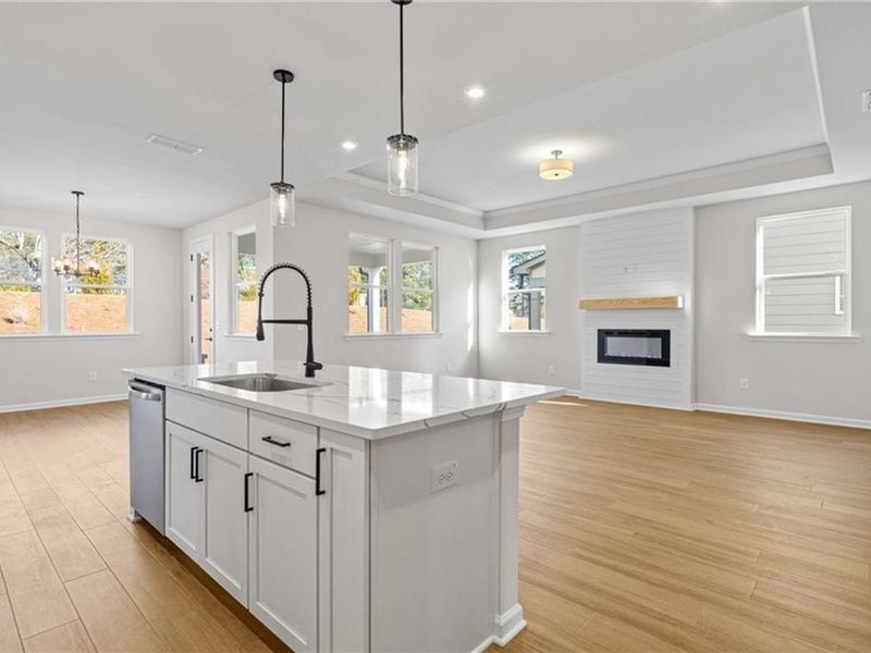 Furnished interior view inside a new home in Kelly Preserve, Loganville (Image 6).
