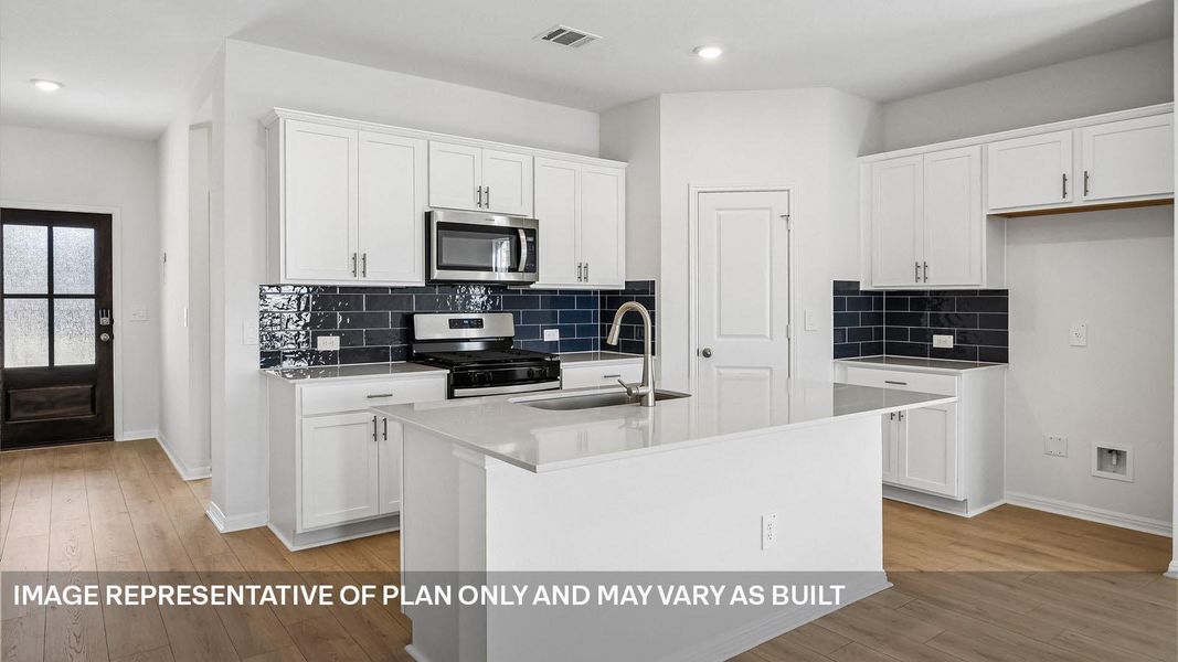 Furnished interior view inside a new home in Bar W Ranch, Leander (Image 3).