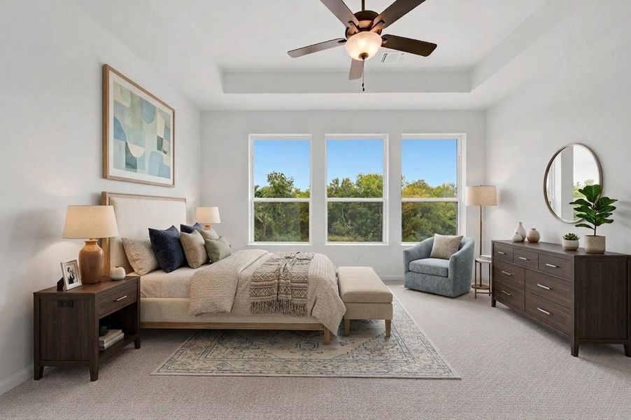 Furnished interior view inside a new home in Trails at Waterside - Villas Series, Fort Worth (Image 8).