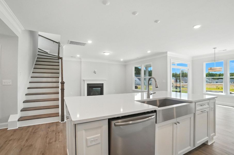 Furnished interior view inside a new home in Heritage - 55+ Community, Indian Trail (Image 9). Furnished interior view inside a new home in Heritage - 55+ Community, Indian Trail (Image 9).
