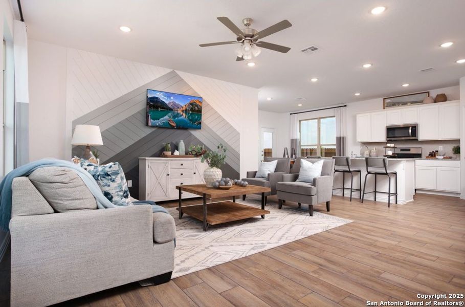 Furnished interior view inside a new home in Morgan Meadows, San Antonio (Image 18).