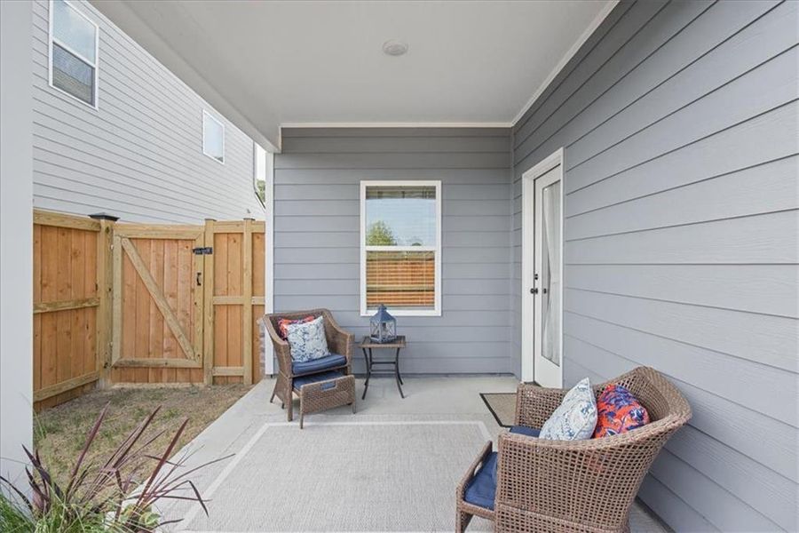 Exterior details and patio area of a home in , Cartersville (Image 30).