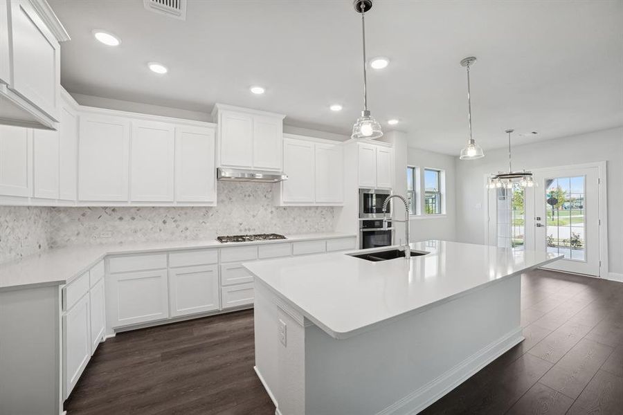 Furnished interior view inside a new home in Karis - Village Series, Crowley (Image 7). Furnished interior view inside a new home in Karis - Village Series, Crowley (Image 7).