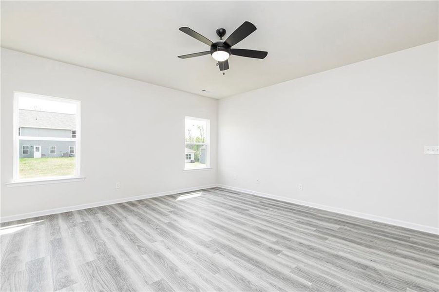 Spacious, unfurnished interior of a new home in Lake Preserve at Jackson Trail, Jefferson (Image 11). Spacious, unfurnished interior of a new home in Lake Preserve at Jackson Trail, Jefferson (Image 11).