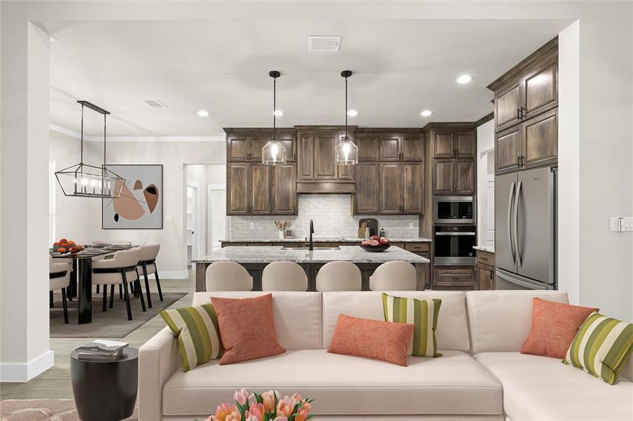 Furnished interior view inside a new home in Arbor Hills, Poolville (Image 26).