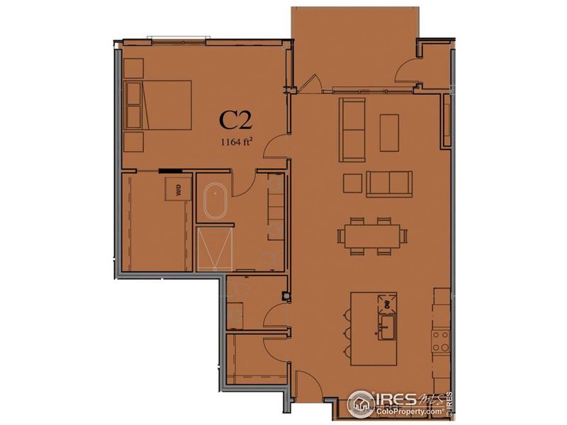 Floor Plan Unit 202 (C2)