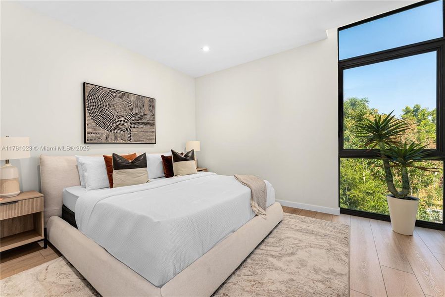 Furnished interior view inside a new home in , Miami (Image 9).